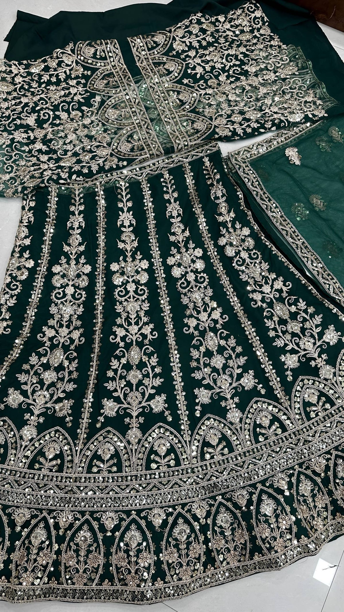 Elegant Butterfly Net Lehenga Choli with Sequins Codding Embroidery