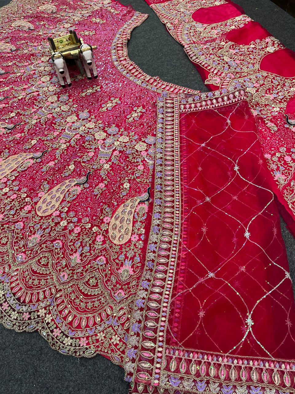 Premium Soft Butterfly Net Lehenga Choli With Coding Sequins Work