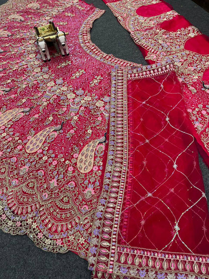 Premium Soft Butterfly Net Lehenga Choli With Coding Sequins Work