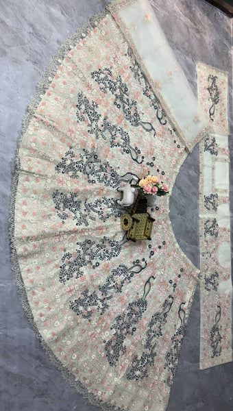 Premium Butterfly Net Lehenga Choli with Coding Sequins Work
