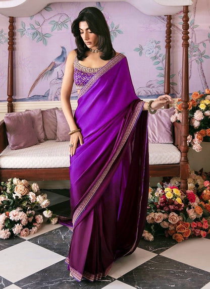 Satin Silk Saree Blouse
