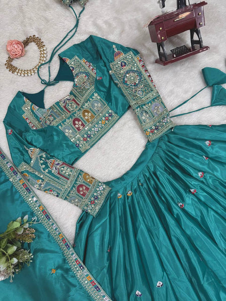 Wedding Wear Crape Silk Sequence Lehenga Choli