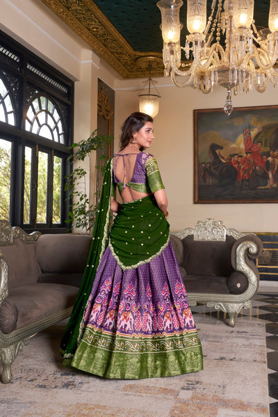 Kanchipuram Zari Weaving Lehenga Choli