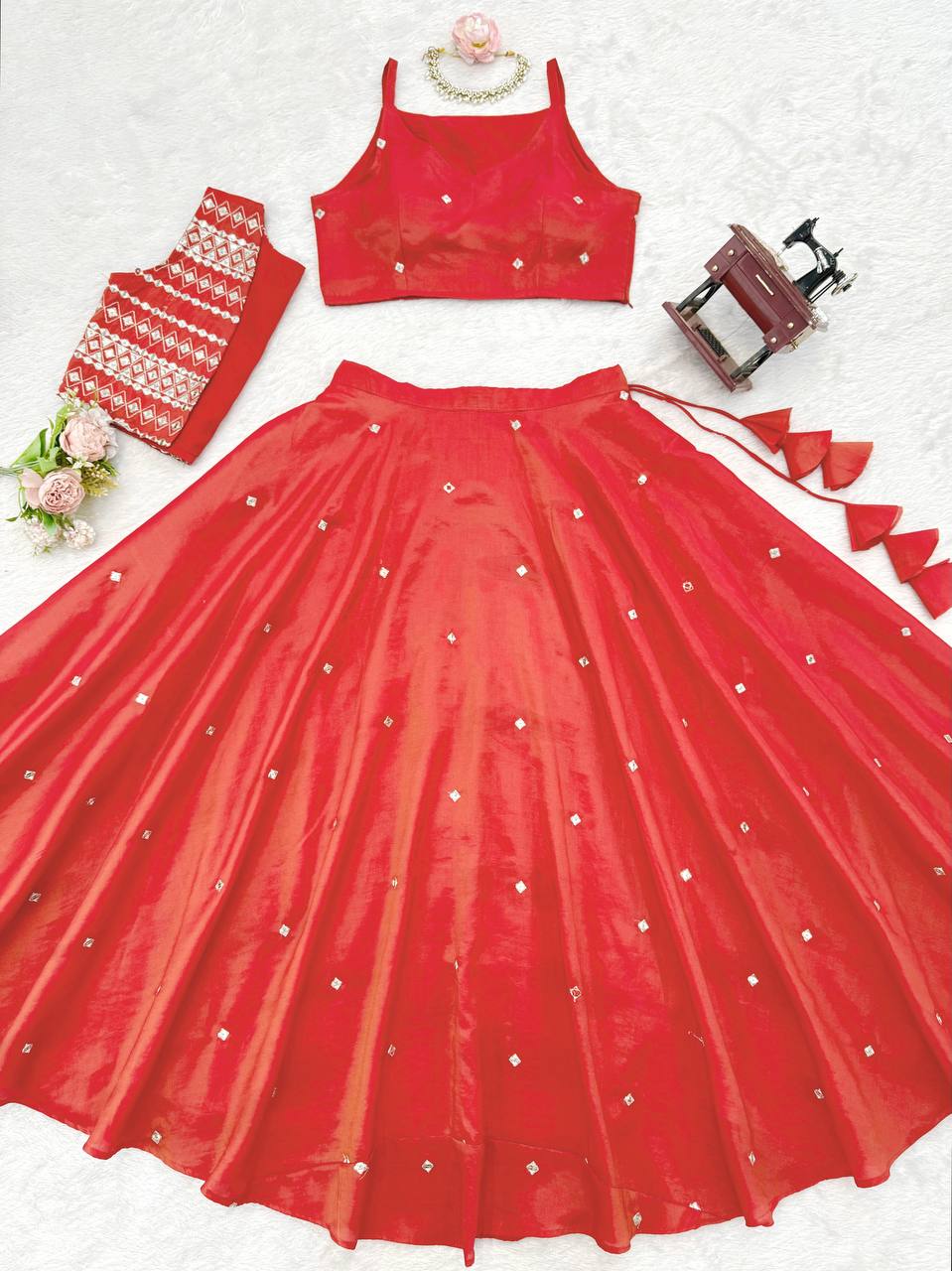 Simmer SIlk Kotti Lehenga Choli