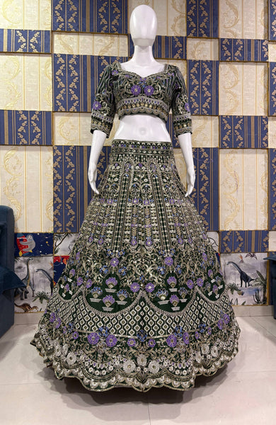 Exquisite Mono Satin Silk Lehenga Choli with Coding and Sequins Work