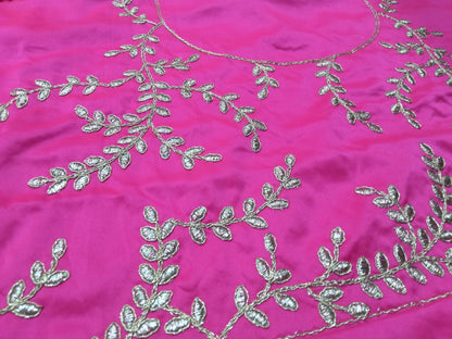 Rani Satin Silk Embroidered Lehenga Choli Set