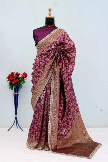 Kanjeevaram Silk Saree With Blouse Piece