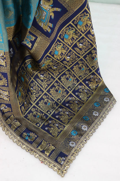 Latest Banarasi Silk Saree Blouse