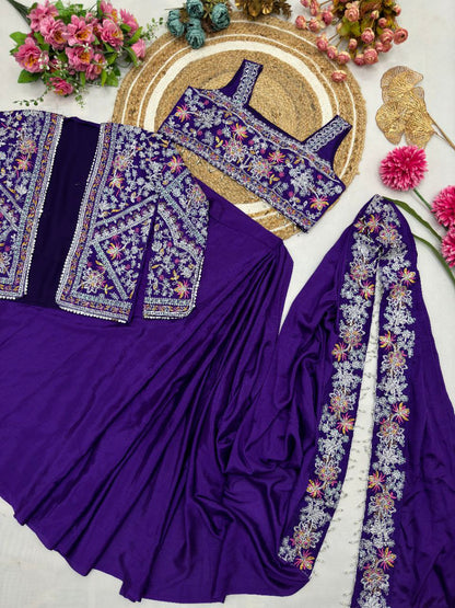 Ready to wear Chinon Silk Jacket Saree