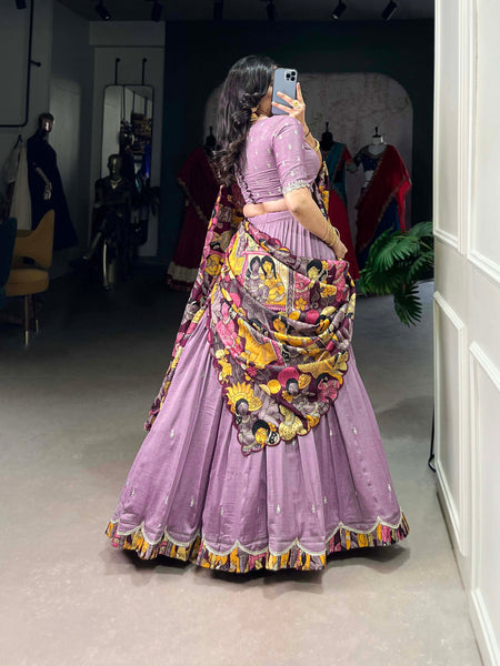 Wedding Wear Vichitra Silk Embroidery Lehenga Choli