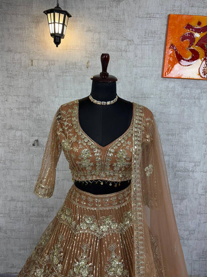 Latest Net Lehenga Choli