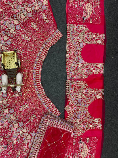 Premium Soft Butterfly Net Lehenga Choli With Coding Sequins Work