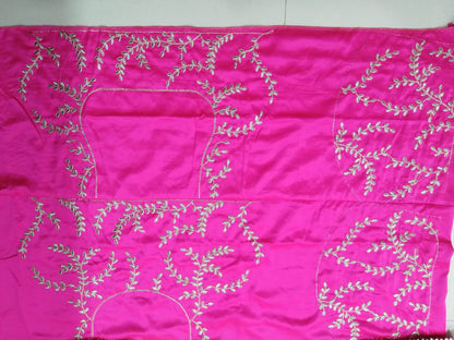 Rani Satin Silk Embroidered Lehenga Choli Set