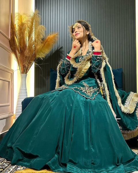 Latest Crape Silk Sequence Work Lehenga Choli