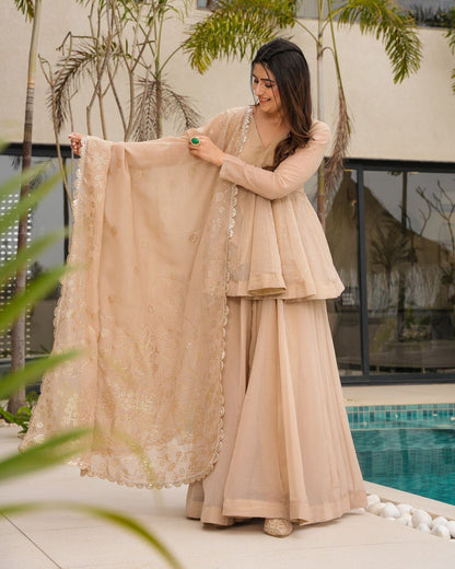 Latest Tabby Organza Ready Made Salwar Suit