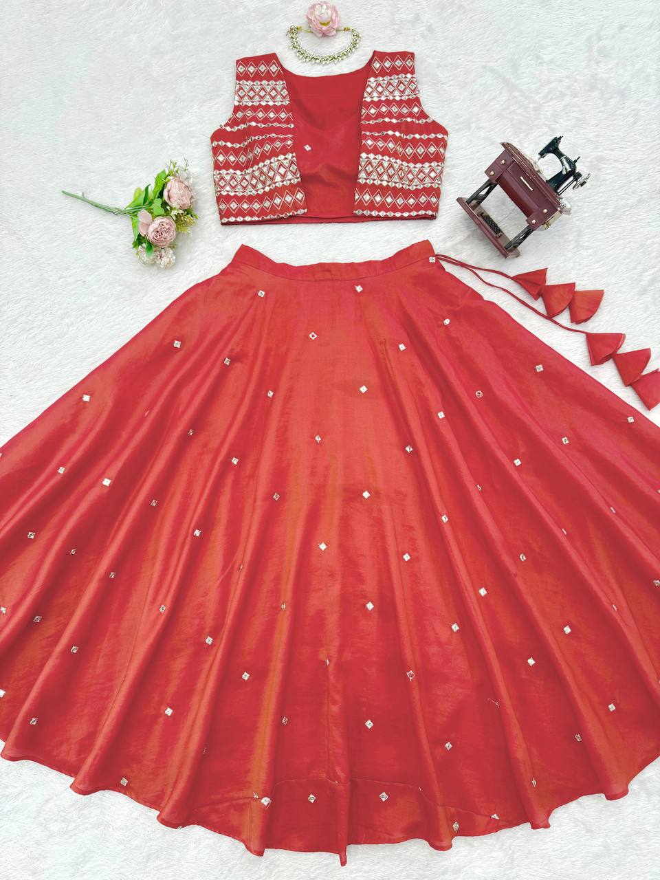 Simmer SIlk Kotti Lehenga Choli