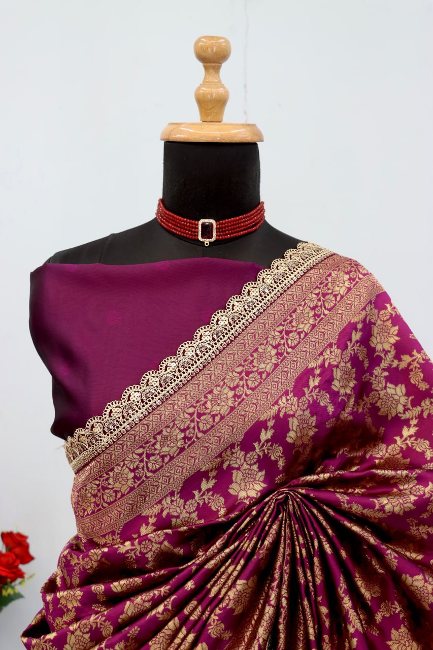 Kanjeevaram Silk Saree With Blouse Piece