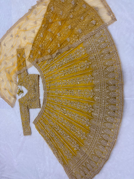 Premium Butterfly Net Lehenga Choli with Heavy Sequins Embroidery