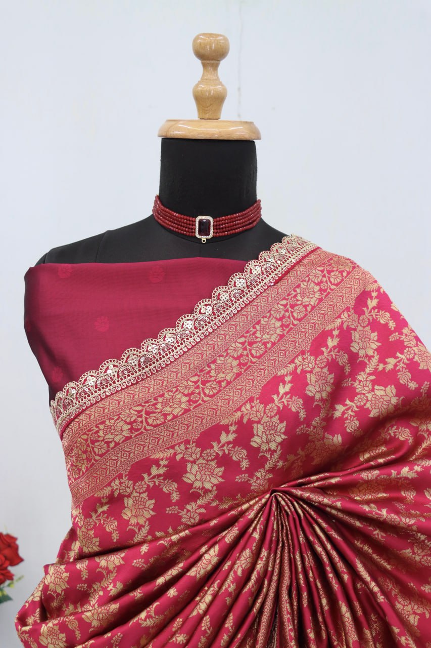 Kanjeevaram Silk Saree With Blouse Piece