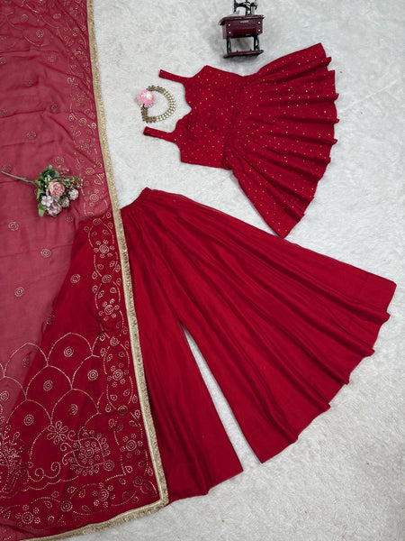 Latest Tabby Organza Ready Made Salwar Suit
