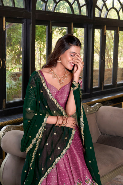 Kanchipuram Zari Weaving Lehenga Choli