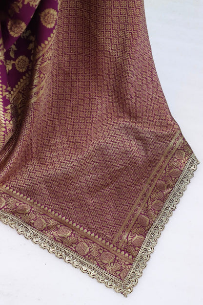 Banarasi Silk Saree Matching Silk Blouse Piece