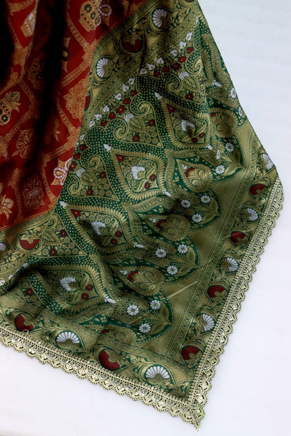 Wedding Wear Banarasi Silk Saree Blouse
