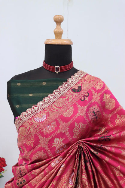 Wedding Wear Banarasi Silk Saree Blouse