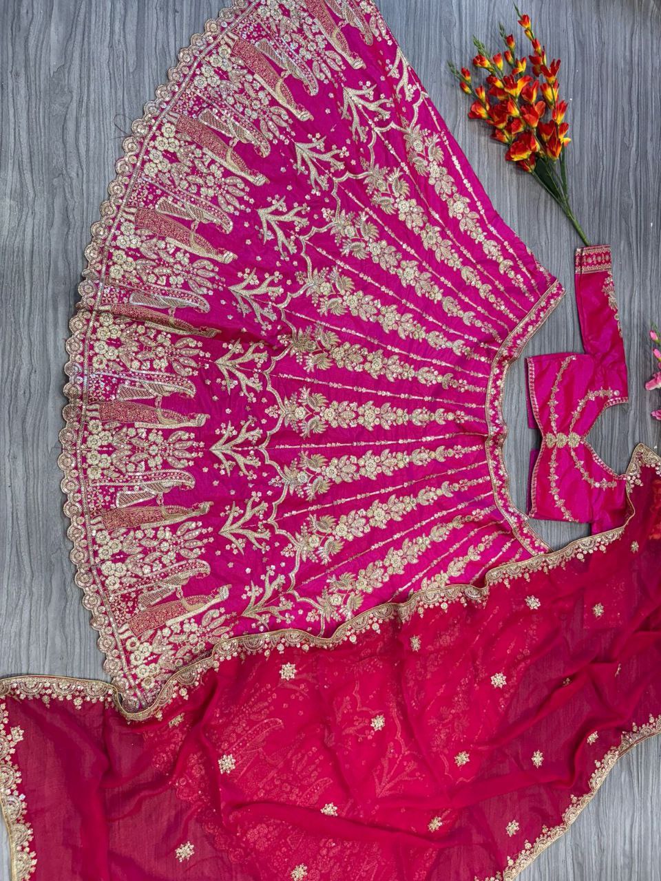 Wedding Wear Silk Lehenga Choli