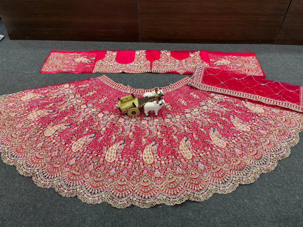Rani Net Party Wear Lehenga For Women