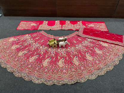 Rani Net Party Wear Lehenga For Women