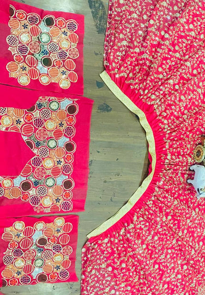Wedding Wear Rani Pink Lehenga choli
