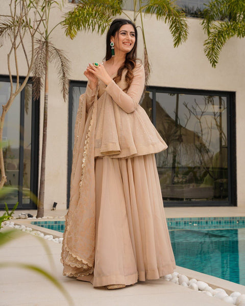 Latest Tabby Organza Ready Made Salwar Suit