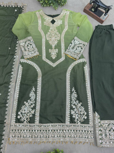 Party Wear Georgette Sequence Salwar Suit