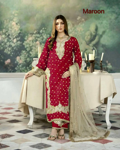 Latest Jimmy Cho Embroidery Salwar Suit