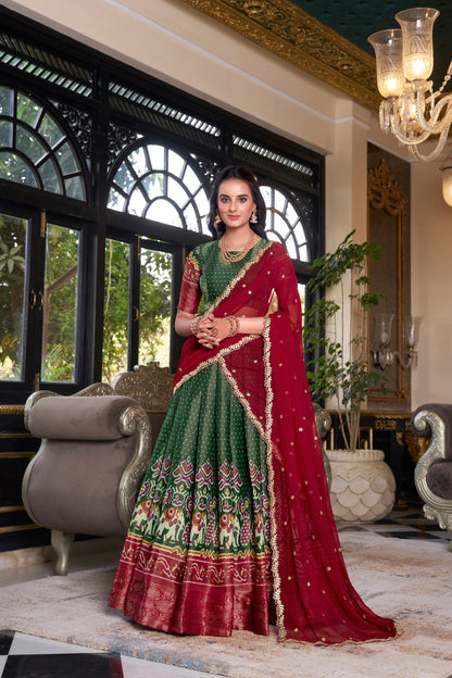 Kanchipuram Zari Weaving Lehenga Choli