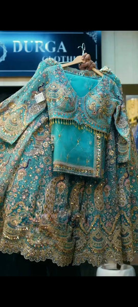 Latest Firozi Net Sequence Coding Lehenga Choli