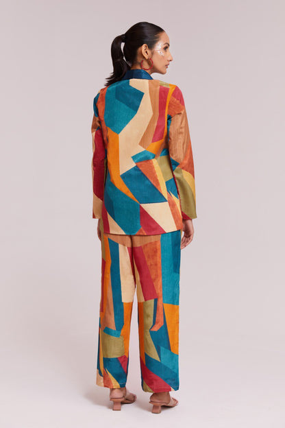 Multi Color Crape Printed Co-Ord Set