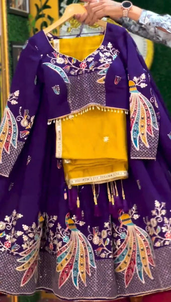 Lastest Georgette Sequence Work Lehenge Choli