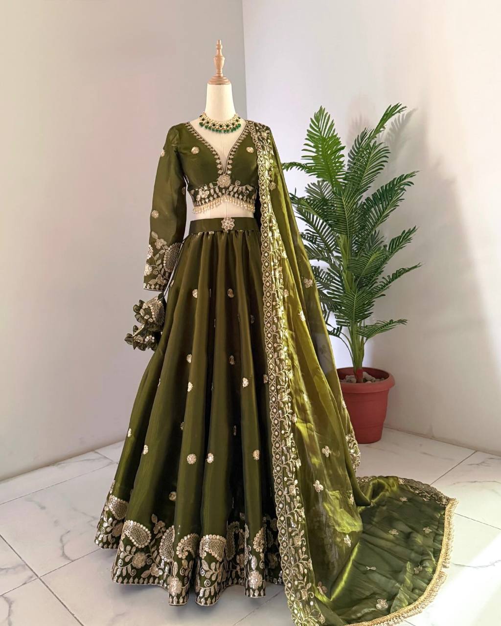 Wedding Wear Jimmy Cho Sequence Lehenga