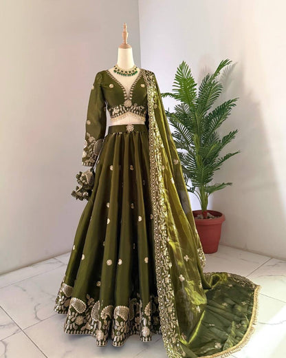 Wedding Wear Jimmy Cho Sequence Lehenga