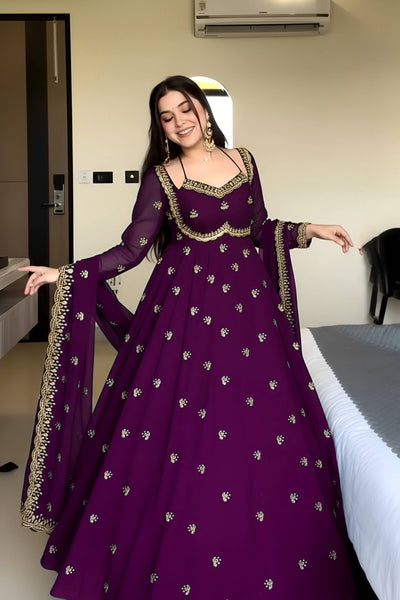 Latest Georgette Anarkali Salwar Suit