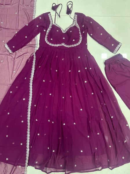 Latest Georgette Anarkali Salwar Suit