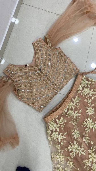 Full Stitched Net Lehenga Choli For Women