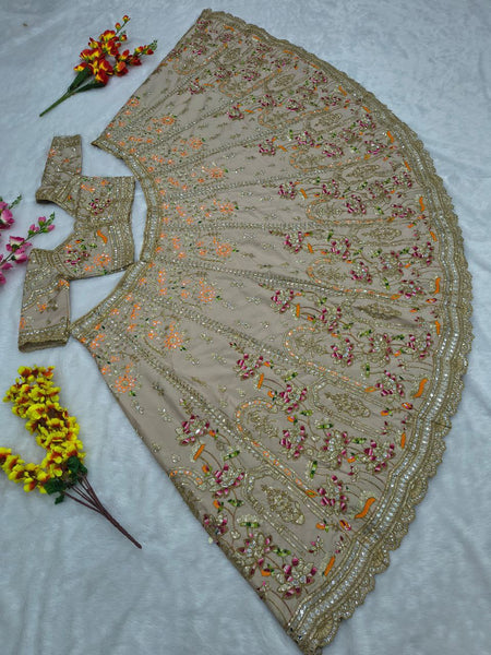 French Crepe Silk Lehenga Choli set