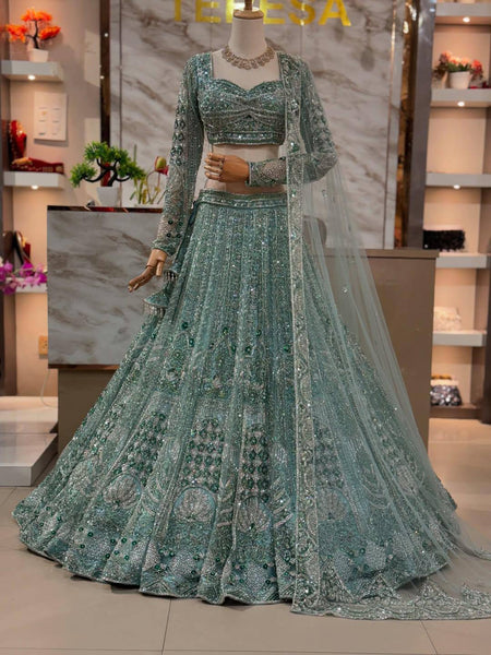 Premium Soft Net Designer Lehenga Choli with Sequins Work