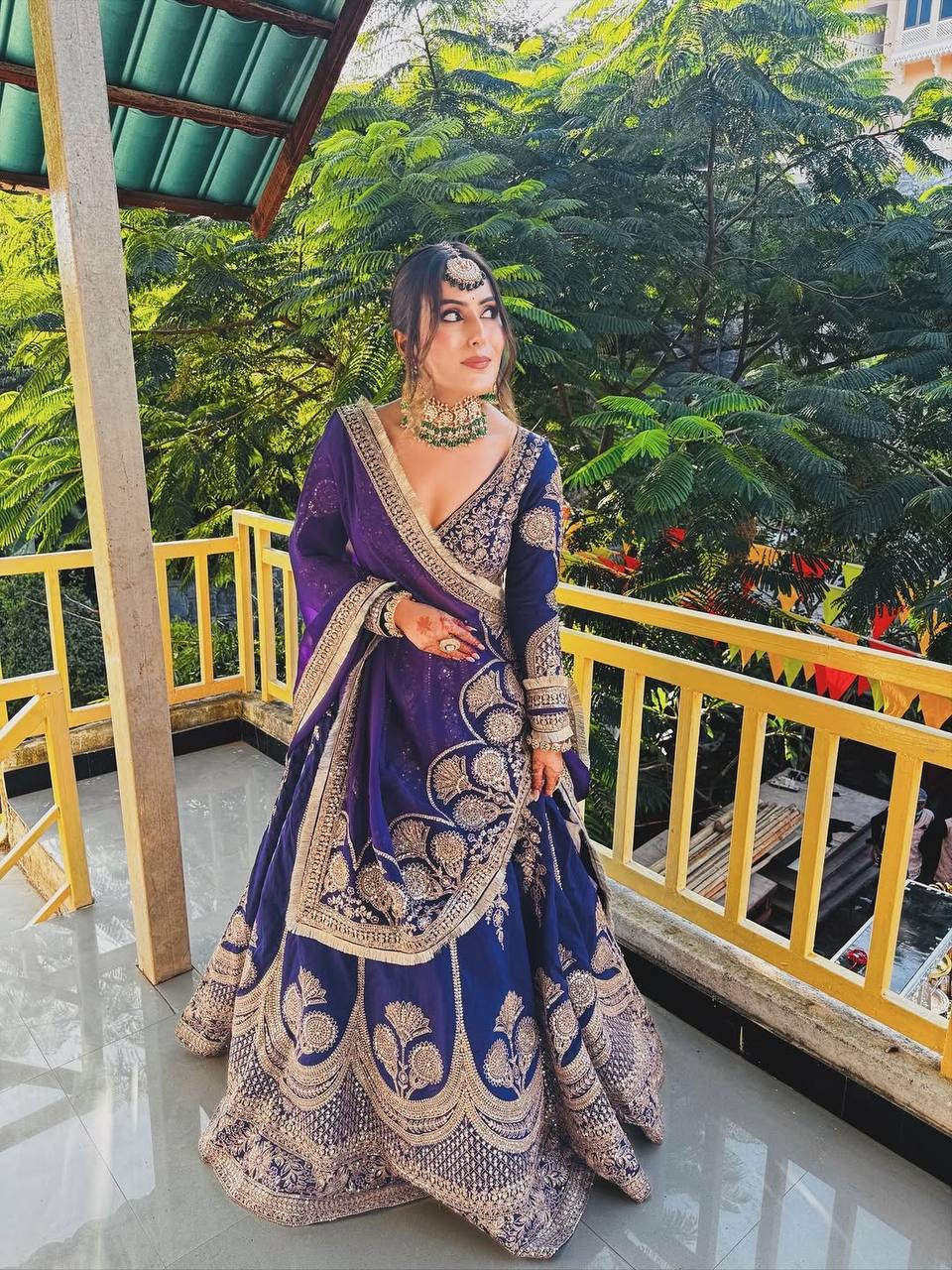 Premium Faux Georgette Embroidered Lehenga Choli Set