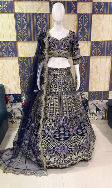 Exquisite Mono Satin Silk Lehenga Choli with Coding and Sequins Work