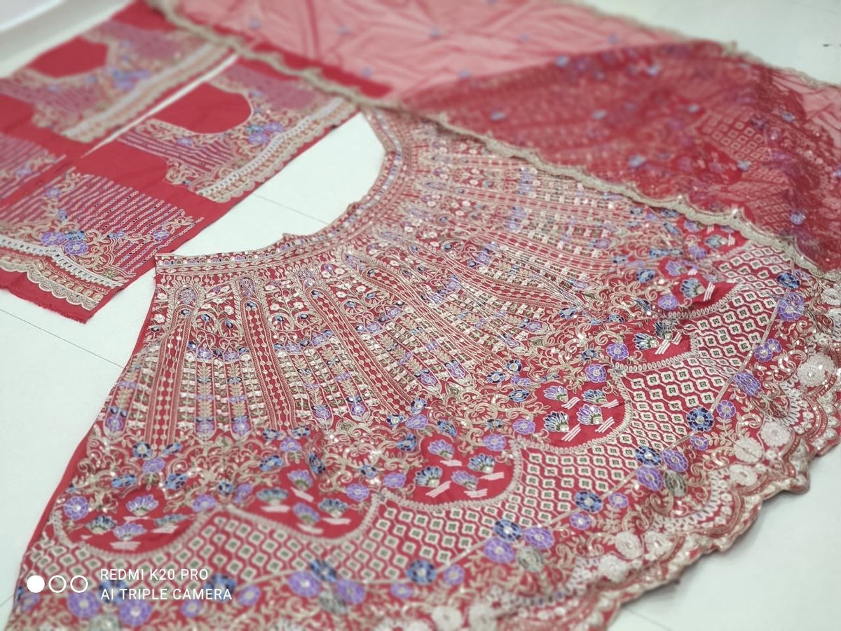 Designer Mono Satin Silk Lehenga Choli with Coding Sequins Cut-Work