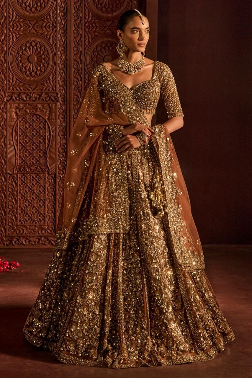 Premium Butterfly Net Lehenga Choli with Glass Sequins Dori Work